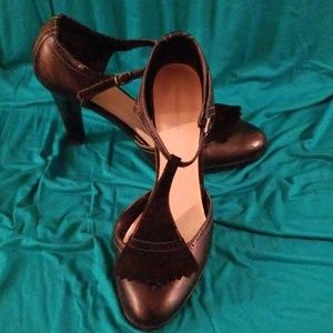 Worthington Black Strappy Heels